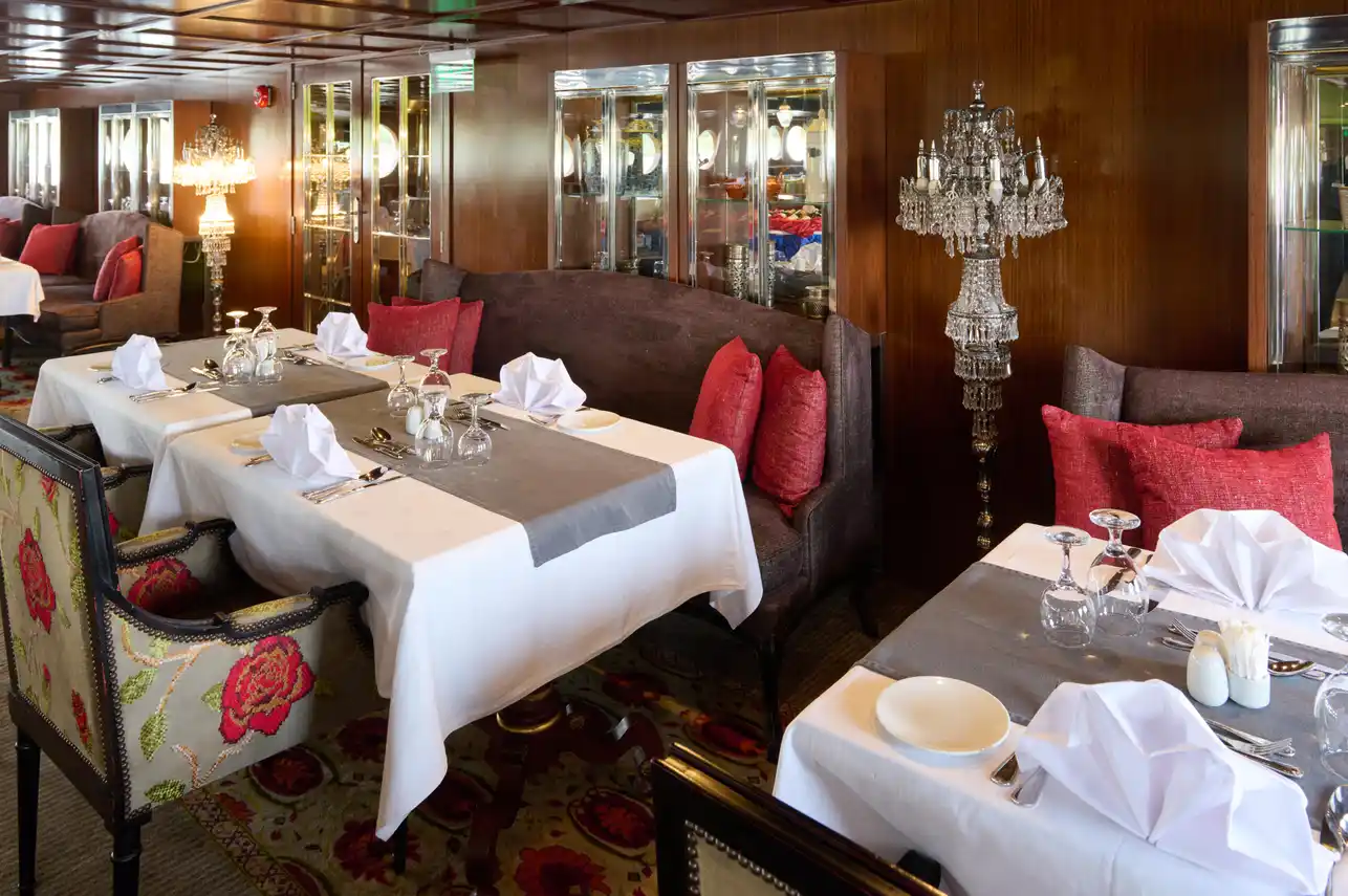 Restaurant aboard the M.S. Mayflower Nile Cruise Nile cruise